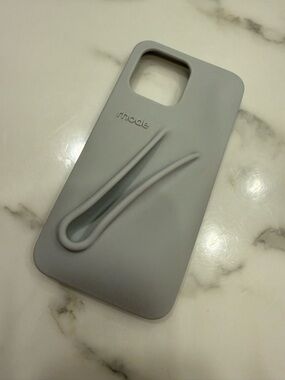RHODE Soft-Touch Silicone Phone Case with Built-In Grip - Gray